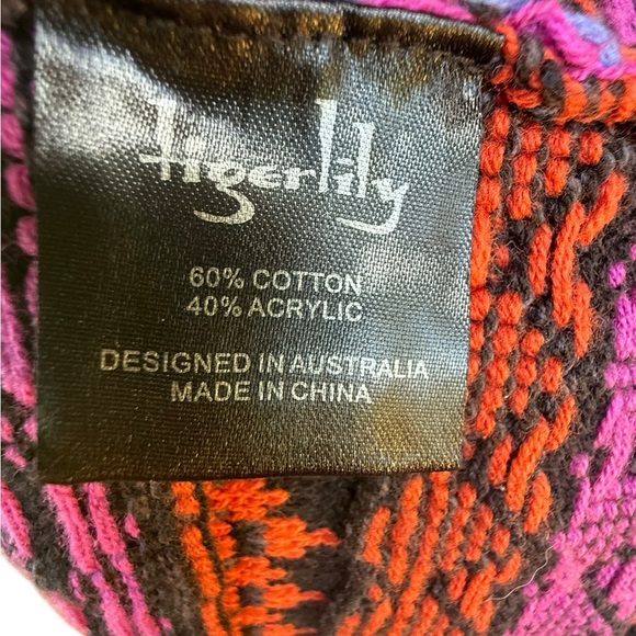 NEW Tigerlily Women’s Multicolor Open Front Cardigan Boho Chic Medium MSRP $299 - Picture 7 of 9